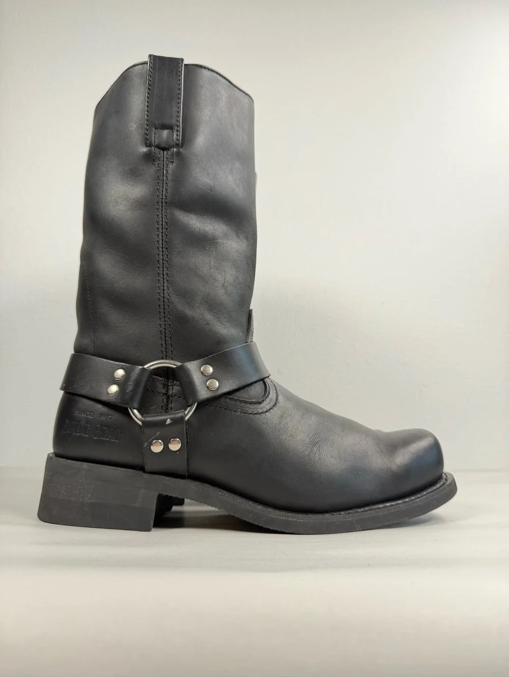Men’s Guide Gear Harness Boots Size 10 D Motorcycle Square Toe Black Boots